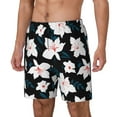thumbnail image 2 of Daiia Lilies Flowers Mens Swim Trunks Swim Shorts Quick Dry Swim Shorts with Mesh Lining Pockets-XX-Large, 2 of 9