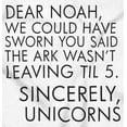 thumbnail image 2 of Letter to Noah's Ark Late Unicorns Women Plus Size Crewneck Sweatshirt Brisco Brands 2X, 2 of 5