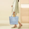 thumbnail image 3 of Fashion Woven Bag Shopper Bag Travel Handbags and Purses Women Tote Bag Large Capacity Shoulder Bags, 3 of 4