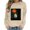 VKOYWKM-ZQR1-Khaki, variant on VKOYWKM Spooky Halloween Sweatshirt for Women Ghost Pumpkin Graphic Oversized Sweatshirt Crew Neck Long Sleeve Casual Fall Sweatshirt Holiday Party Pullover