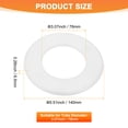 thumbnail image 3 of Uxcell 1-Pack Brida Dividida de Pared, Cubierta Redonda Autoadhesiva de ABS para Tubo de 78mm/3.07in [Blanco, 6.5mm/0.26in H], 3 of 6