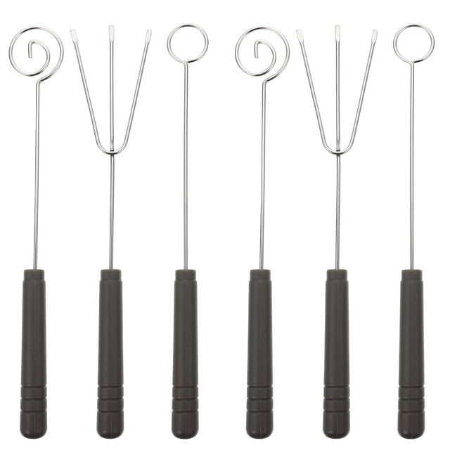 6 piezas de utensilios para mojar chocolate, fondue de queso, tenedor para mojar dulces, utensilios de cocina
