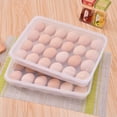 thumbnail image 2 of 2 bandejas para huevos de refrigerador, 24 rejillas, contenedor de almacenamiento para huevos, plato para huevos, 2 of 7