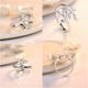thumbnail image 4 of RomaMX 3pcs Declaración de anillo abierto ajustable Anillos de los dedos Joyería de anillo de libélulas de ala de la hoja, 4 of 7