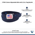 thumbnail image 4 of CTM Cotton Adjustable Belt with U.S.A. Flag Buckle, 4 of 4