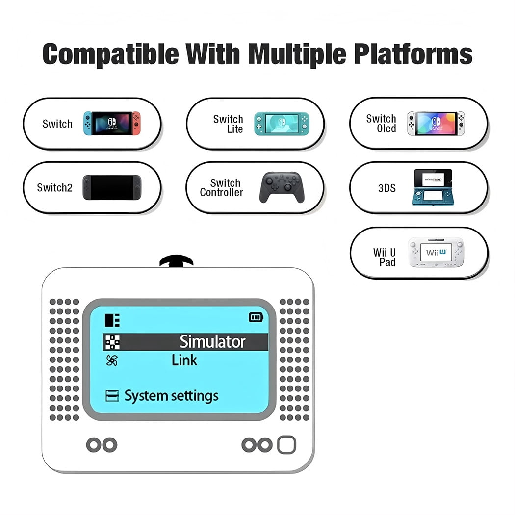 FOR NFC Tag Emulator Unlimited Rewrite Auto UID Regen Compatible with 50+ Games on Nintendo Switch