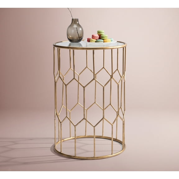 Adore Decor Harper Side Table Gold