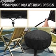 thumbnail image 3 of Fireplace Cover,  AYAMAYA Waterproof & UV Resistant Round Fire Pit Cover with Drawstring & Vent for Outdoor Patio (30.3"Dx22.8"H), 3 of 7