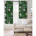 thumbnail image 2 of St. Patrick's Day Blackout Curtains for Bedroom Living Room Darkening Curtains 54 Inch Long Spring Green Lucky Leaf Harps Hats Short Curtain for Small Window Treatment Grommet Drapes 52"x54"x2, 2 of 9