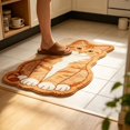 thumbnail image 3 of Cute Irregular Area Rug, Cat Shaped Soft Non Slip Floor Mat, Funny Decorative Cartoon Pet Bedside Carpet for Bedroom Entryway Dorm Indoor Home Decor, 3 of 6