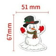 thumbnail image 6 of JINGT 100Pcs Christmas Sticker Shiny Style Waterproof Holiday Party Present Decoration 100PCS shiny style A, 6 of 7