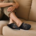 thumbnail image 4 of POLERO Soft Indoor Closed Toe Slippers Non-slip Sole Lightweight House Slippers Bedroom Home Shoes Adorable Pug Print, Size 7.5-8.5, 4 of 7