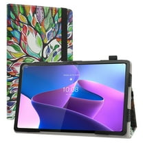 Labanema Compatible with Lenovo Tab P12 Pro Case,PU Leather Folio 2-folding Stand Cover With [Auto Wake/Sleep] for Lenovo Tab P12 Pro (TB-Q706F /TB-Q706Z) 12.6" Tablet,Love Tree