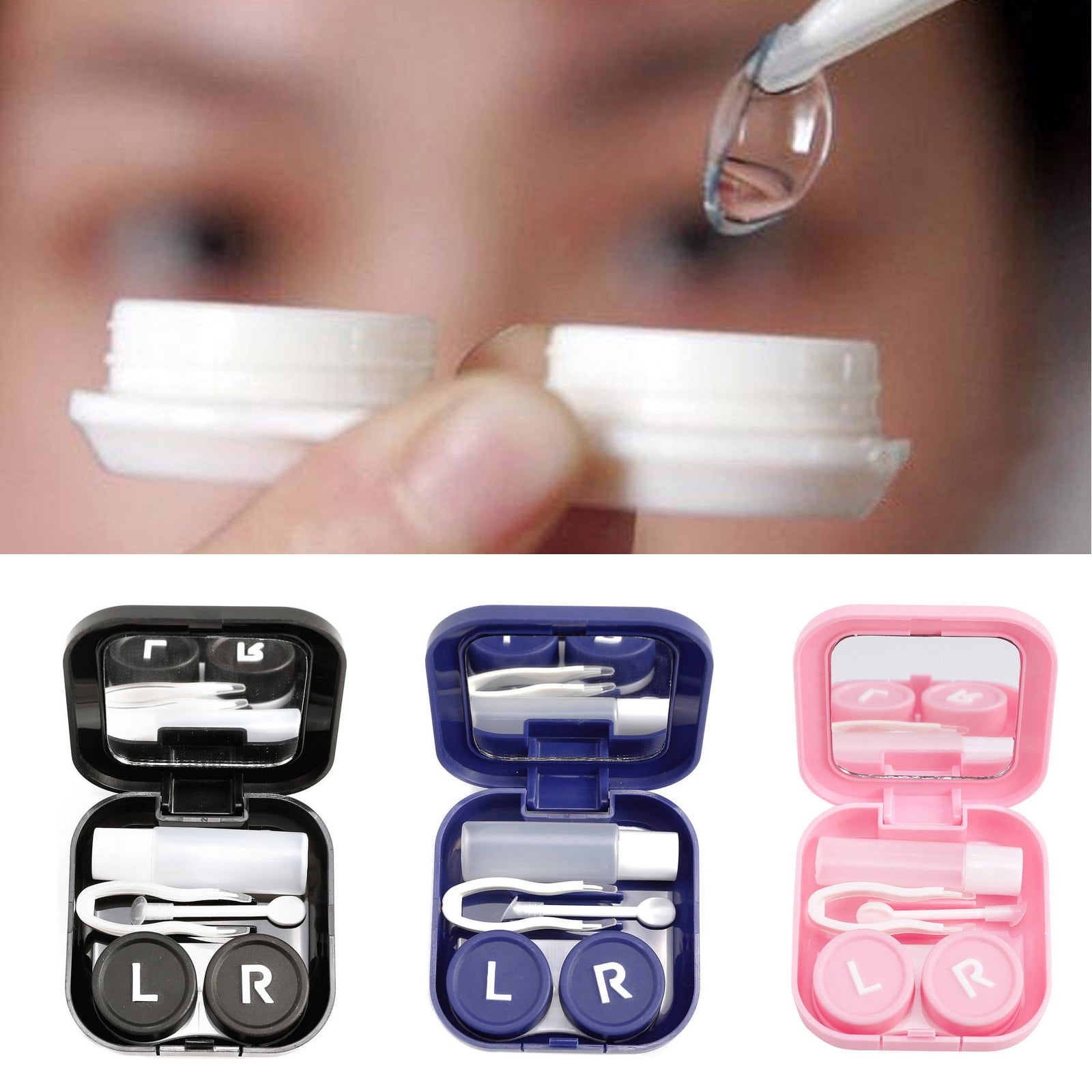 TekDeals Mini Portable Contact Lens Storage Case Box Container Travel