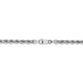 thumbnail image 4 of 14K White Gold necklace Rope chain 18 in 4 mm WG 4.0mm Regular, 4 of 5