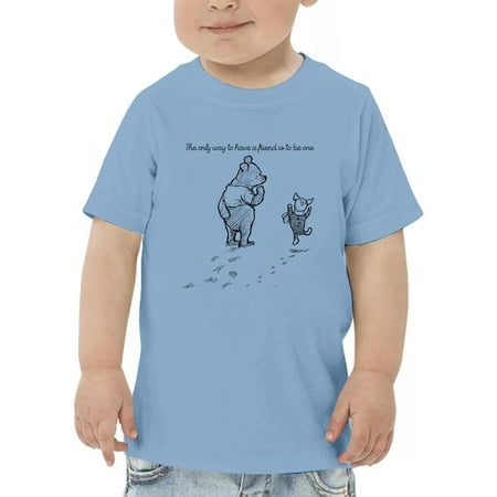 

Pooh Bear Being A Friend T-Shirt Toddler -Smartprints Designs 3 Toddler