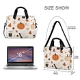 thumbnail image 3 of FORMRS 16" Laptop Bag Carrying Sleeve Case with Handle Travel Shoulder Briefcase, Hand Drawn Pumpkin, 3 of 8
