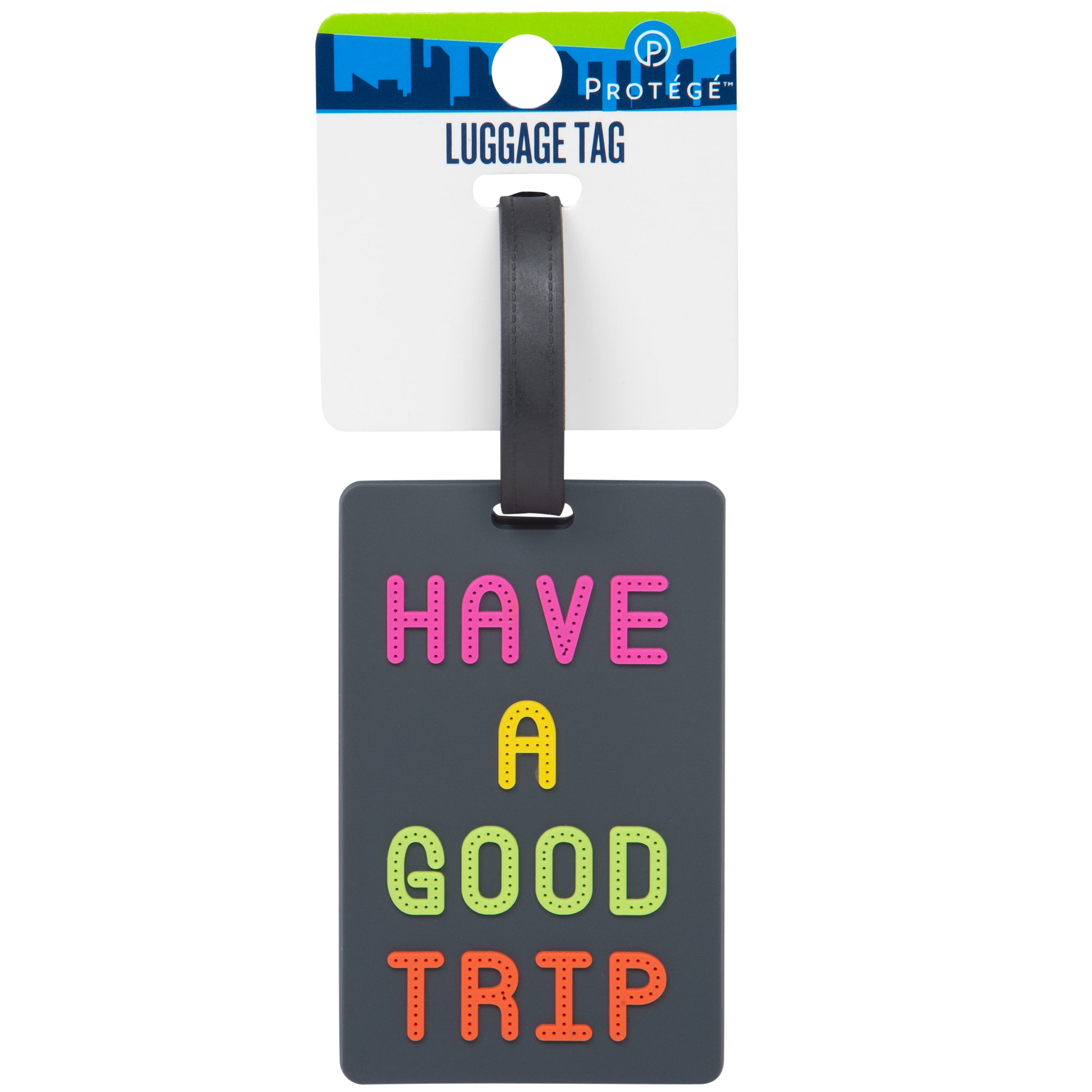 Protege Protégé Charcoal "Have A Good Trip" Luggage Tag
