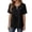 Womens tops Black, variant on FASHOFT Womens Short Sleeve Blouse V Neck Lace Casual Loose Bohemian Style Top Summer Cotton Soft Flowy Beige XL