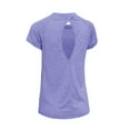 thumbnail image 6 of Womens Sport Shirts Fashion Short Sleeve Lightweight Blouses Back Hole Tops Summer Yoga Tee Running, 6 of 6