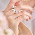 thumbnail image 2 of AaSFJEG Rings For Women Non Tarnish, Colorful Oil Dripping Enamel High Sense Ring Female Minority Design Sense Irregular Opening Gold Foil Pearl Ring, Valentines Day Gift For Her, 2 of 4