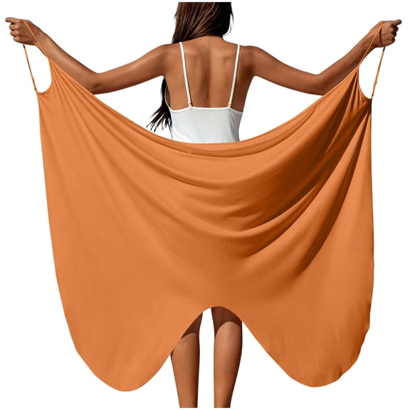 BUIGTTKLOP Womens Swimsuit Cover up Beachwear Spaghetti Strap Wrap Dress Lightweight Coverups