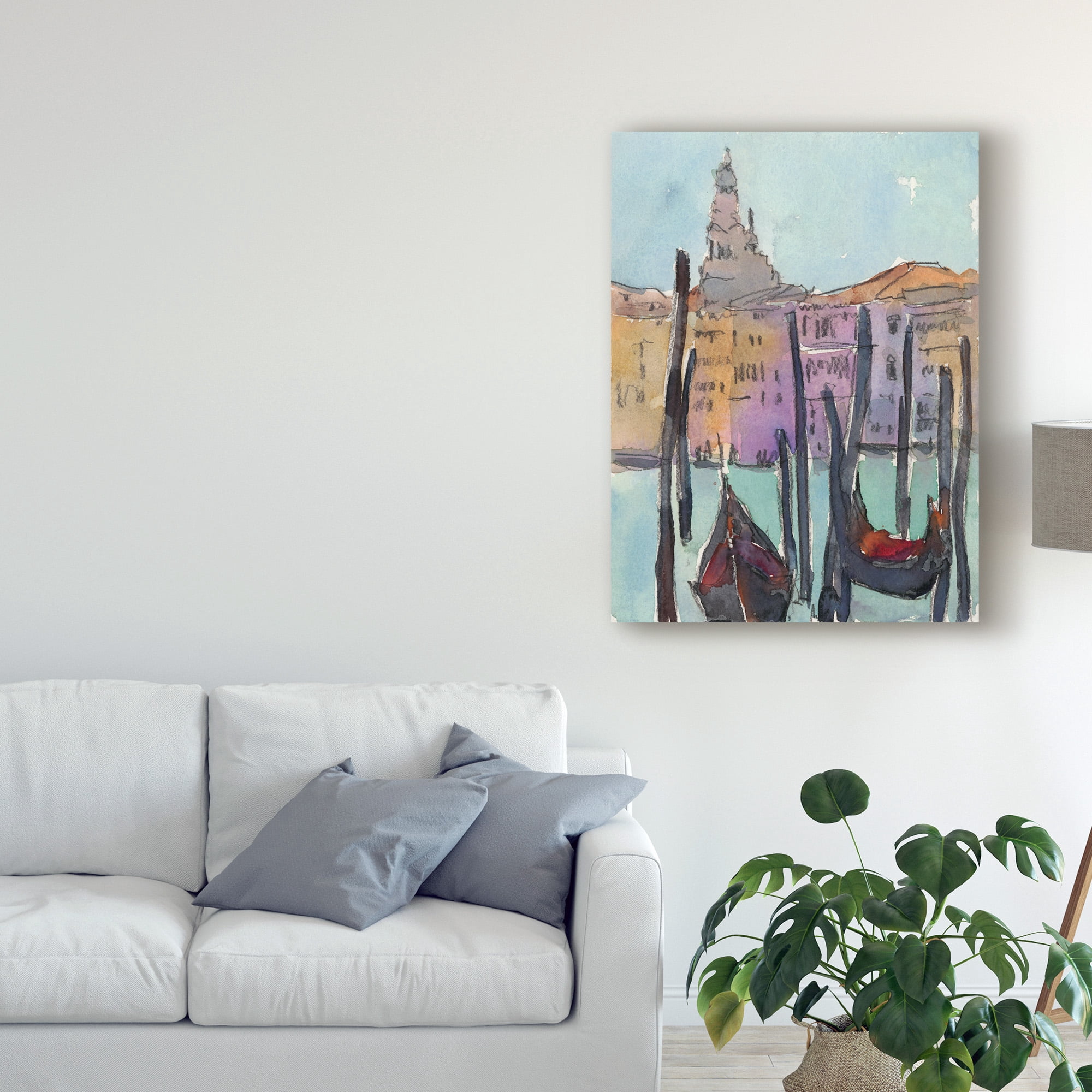 Trademark Fine Art 'Venice Plein Air IV' Canvas Art by Samuel Dixon