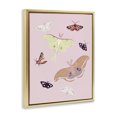 thumbnail image 3 of Stupell Industries Bohemian Varied Moth Pattern Gold Floating Frame Canvas Art, 25 x 31, by Sweet Melody Designs, 3 of 8