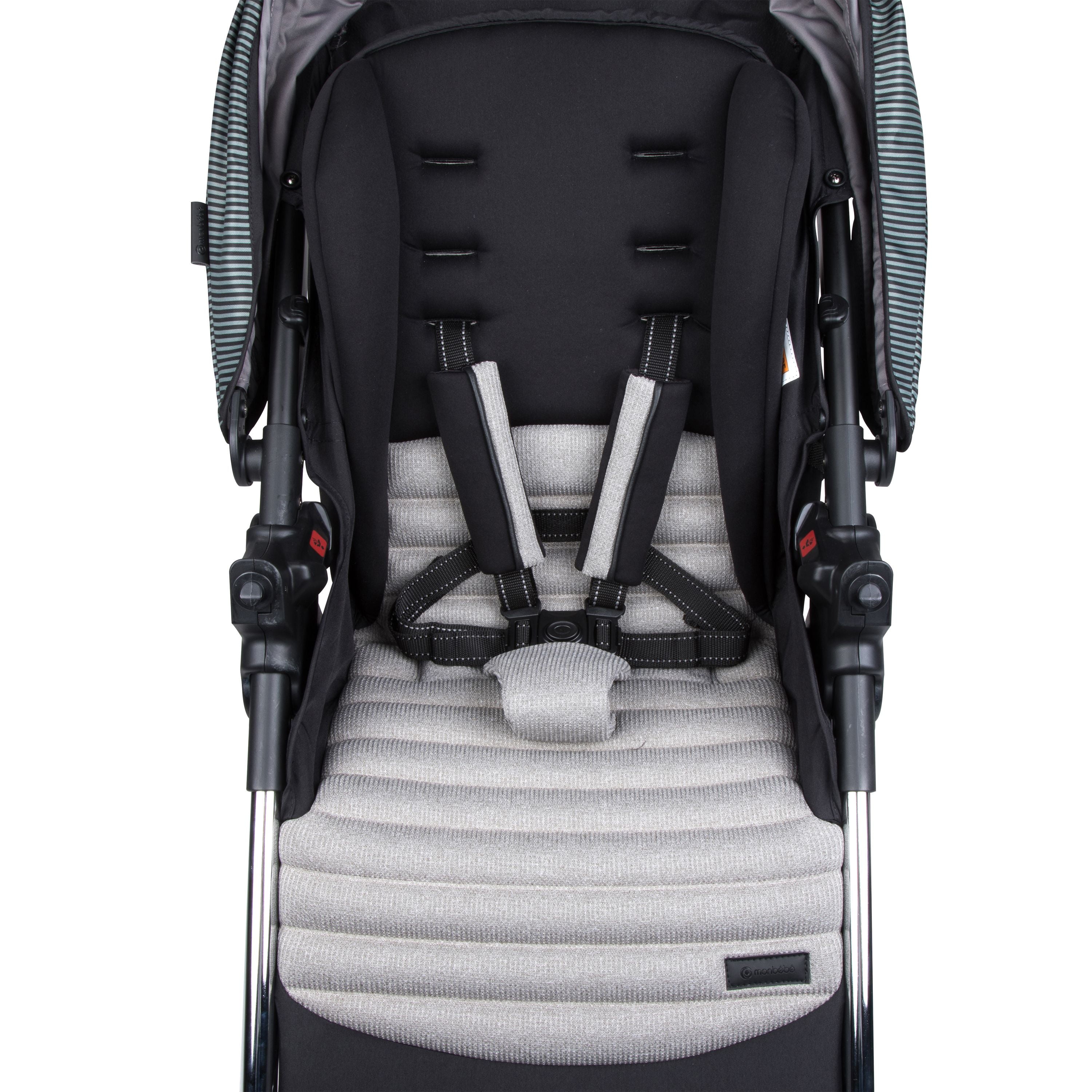 Monbebe Blaze Travel System Grey Black Pinstripe Walmart