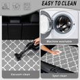 thumbnail image 2 of Yspwyqan Trunk Mat for Cars, Gray Quatrefoil Pattern All Weather Cargo Liner, Grip Backing Wipe Clean Auto, Fits for Most Sedans SUVs Wagons for Trips & Daily Use, 2 of 6