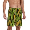 thumbnail image 2 of Xecao Corn 2 Print Men's Sleepwear Shorts Pajama Bottom Lounge Short nightwear with Convenient Pockets for Relaxed Home Wear-4X-Large, 2 of 6
