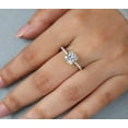 thumbnail image 3 of vylahjewellery 2 CT Cushion Cut Moissanite Diamond Ring 18K Rose Gold Engagement Ring Forever One, 3 of 6