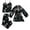 Black, variant on Lindreshi Lingerie Sets for Women Satin Silk Pajamas Women Nightdress Lingerie Robes Underwear Sleepwear