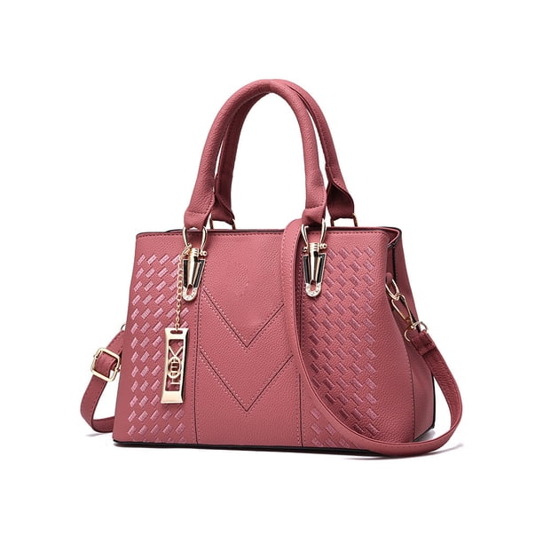 Bolso de hombro de PU Minnieouse para mujer estuche de viaje informal bandolera gran capacidad rosado AP012981-02
