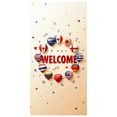 thumbnail image 3 of Welcome Banner with International Flags Circular Design Background Event Decoration Party Supplies Global Conference Backdrop Indoor Outdoor Display, 3 of 4