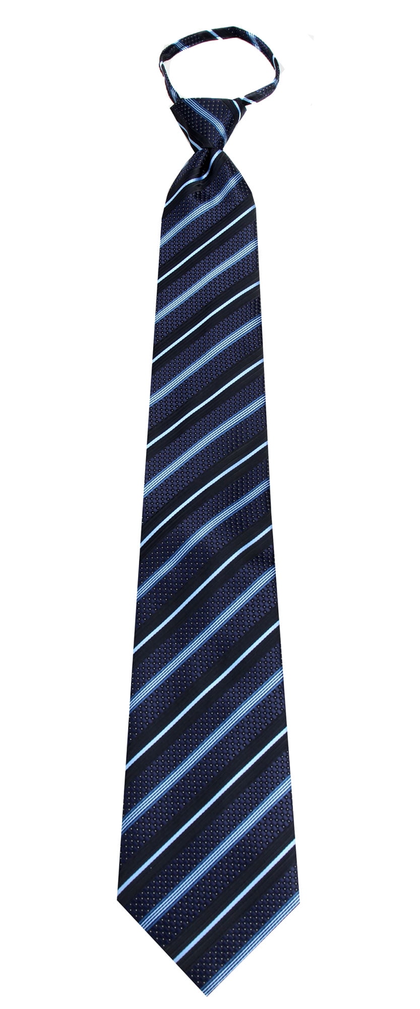 Mens XL Premade Zipper Tie Extra Long Big and Tall Zip Up Neckties