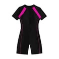 thumbnail image 4 of asddcavvf Bikini Ensembles pour Femmes Mode Féminine Maillot de Bain à Manches Courtes à Fermeture Éclair Colorée, 4 of 4