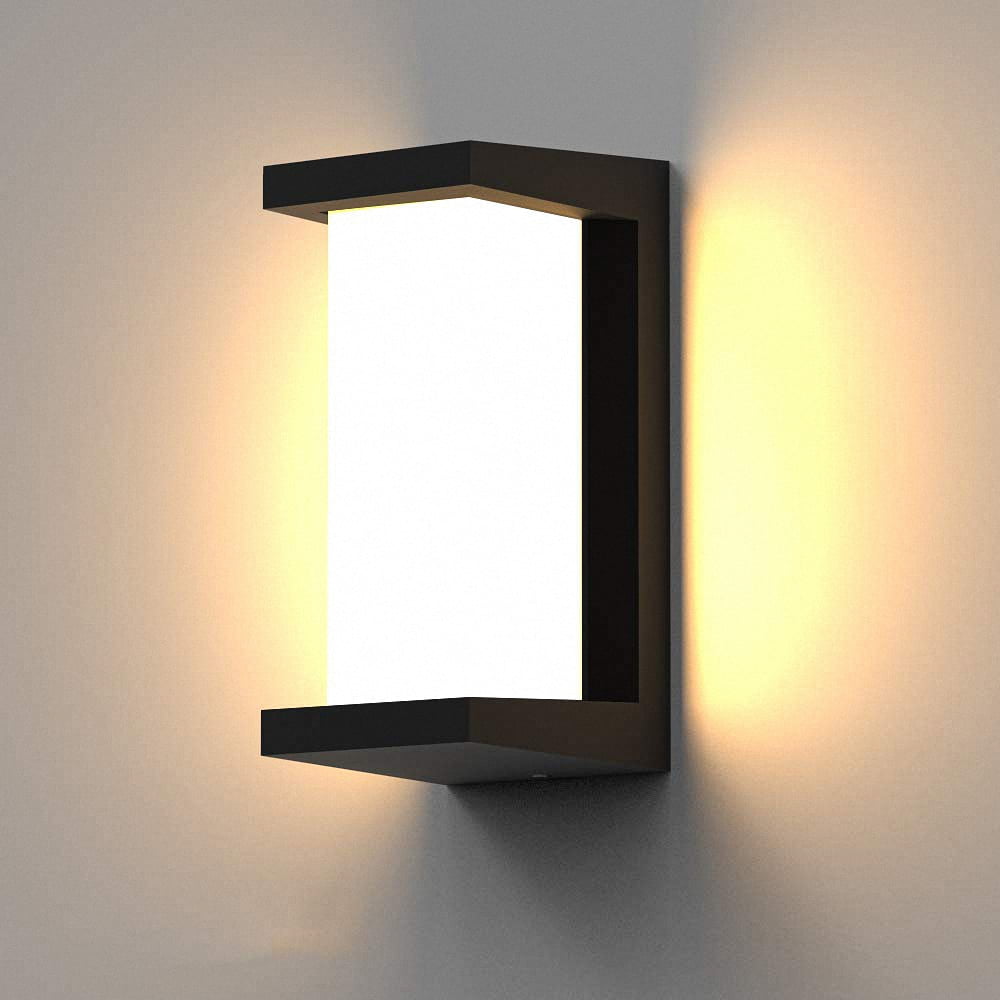 30W Integrated LED Wall Sconce,Modern Rectangle Outdoor Wall Lights 3000K Soft White Wall