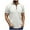 White, variant on Fnooota Summer Polo Shirts for Men, Zipper Collared Casual Workout Short Sleeve Shirts Khaki Size XL
