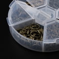 thumbnail image 4 of 1600 Pieces Bulk Split Copper Jump Rings Mixed 4-10mm Lot Earring Bracelet Connector Antique Cyan, 4 of 8