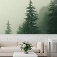 thumbnail image 2 of Idea4wall 5pcs Green Pine Trees Nursery Decor Stick Wallpaper Removable Wall Murals Large Wall Stickers for Home Decoration, 72"x120", 2 of 5