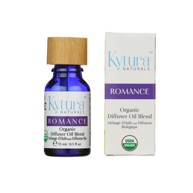 Kytura Naturals - Mélange d'Huile Diffuseur Biologique ROMANCE, 15 ml - Fabriqué au Canada