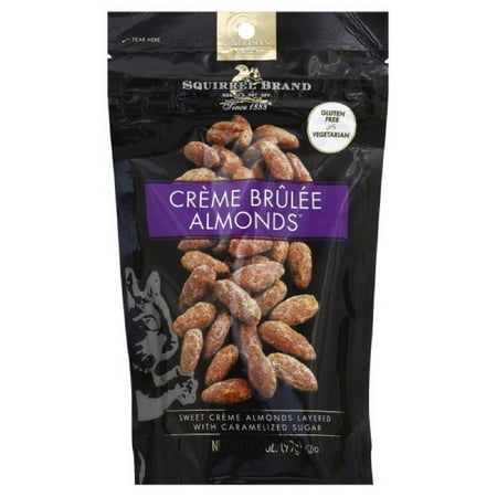 Squirrel Brand Creme Brulee Almonds, 3.5 Oz (Pack of