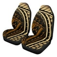 thumbnail image 4 of Garronmavis Polynesian 2 Piece Fluffy Car Seat Covers Sets Bucket Seat Cover for Vehicle Interior Decor Stretchy Driver Seat Covers, 4 of 7