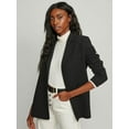 thumbnail image 2 of Elina fashion Female Blazer Terry Rayon Jacket Formal Office Suit Coat, 2 of 5