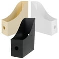 thumbnail image 6 of Troglfold organizer for desk 3pcs Desk Magazine File Holder Organizer Plastic Storage Box,10.63"X9.45"X3.54", 6 of 10