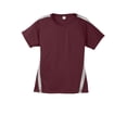 thumbnail image 5 of Sport-Tek Ladies Colorblock PosiCharge Competitor Tee-2XL (Maroon/ Silver), 5 of 6