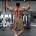 thumbnail image 3 of Yuyamidu Cheetah Print Swim Trunks Men Quick Dry Board Shorts with Pockets Big and Tall Swimwear Bathing Suits Plus Size Man 3XL, 3 of 8