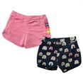 thumbnail image 2 of Eddie Bauer Girl's 2-Pack Soft Cotton Blend Elastic Waist Everyday Shorts (Begonia Pink, XL (14/16)), 2 of 2
