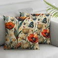 thumbnail image 3 of Colorful Tulip Decor Throw Pillow Covers, Square Short Plush Double-Sided Printed Decorative Cute Throw Pillow Cushion Cases Cover for Outdoor Sofa Patio Couch Car Home Farmhouse Decor, 3 of 7